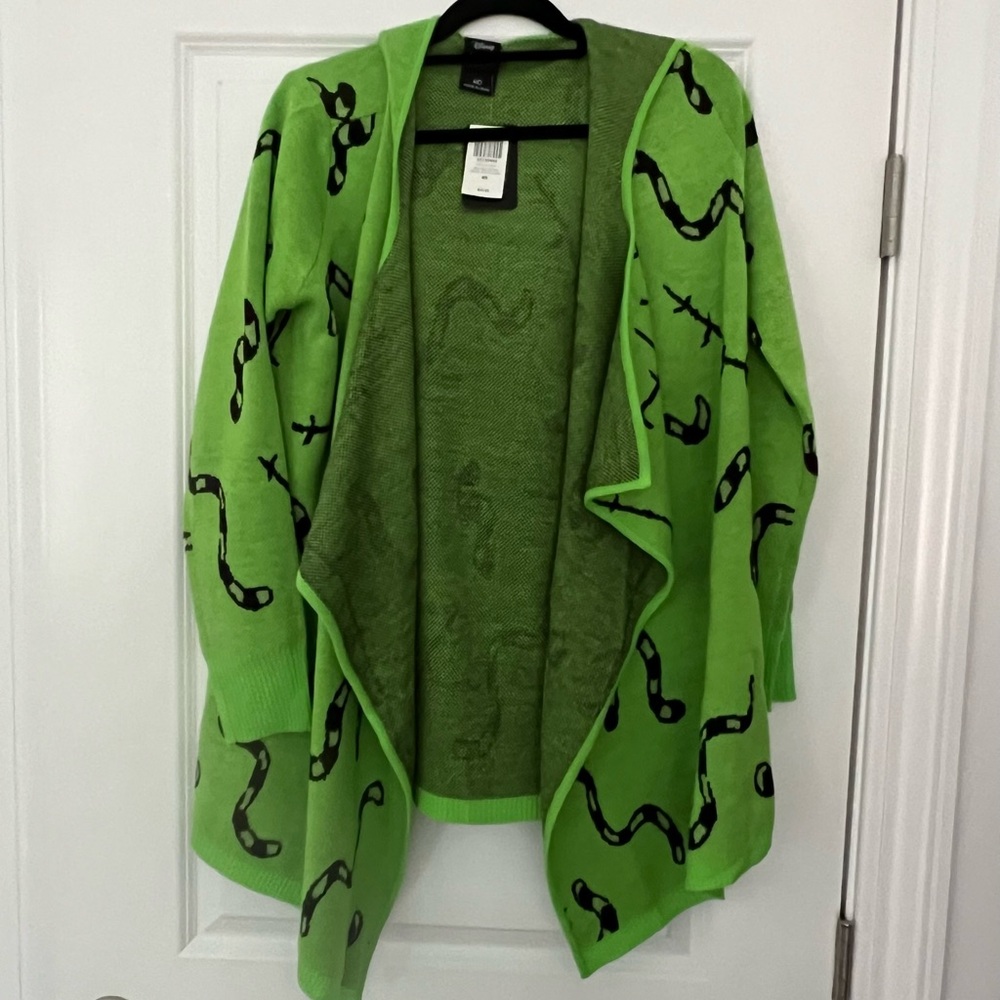 NWT Nightmare Before Christmas Glow in the dark Oogie boogie cardigan